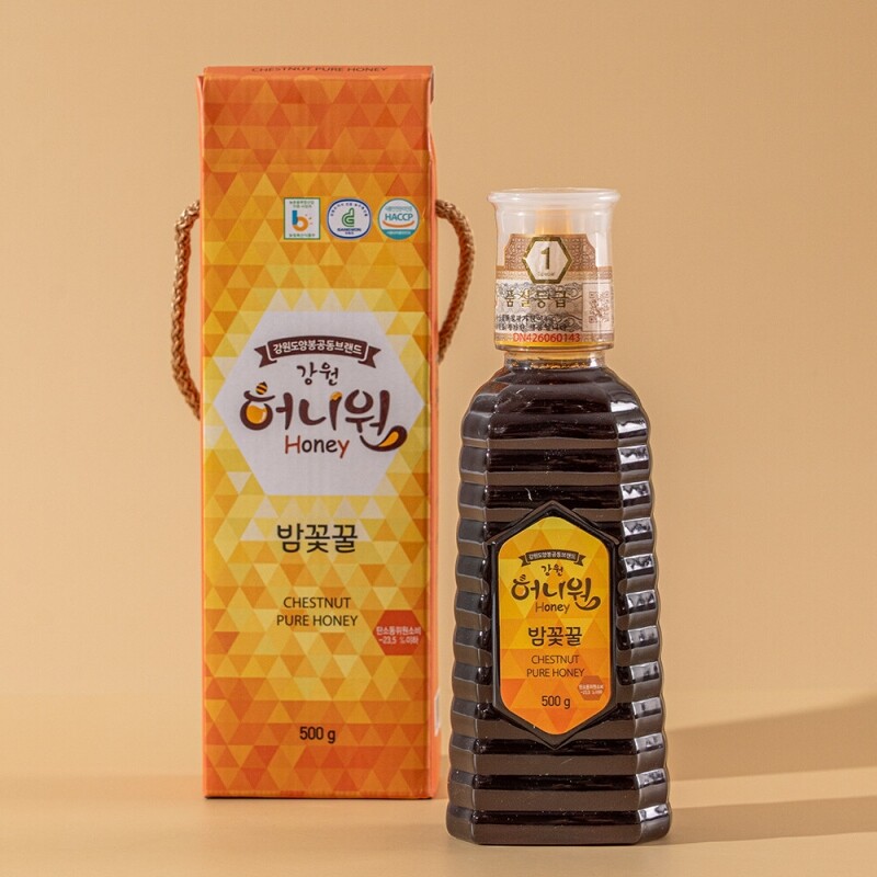 강원도양봉공동브랜드 허니원,밤꽃꿀[500g]